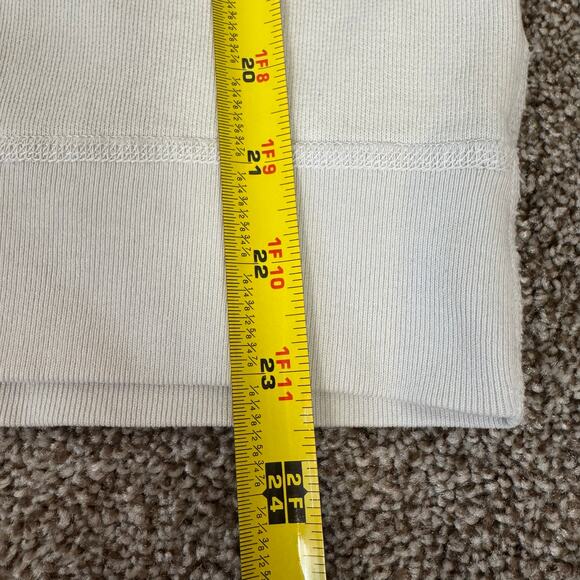 Nili Lotan Classic Crewneck Sweatshirt Off White Size Small FLAW USA Designer - Picture 4 of 11